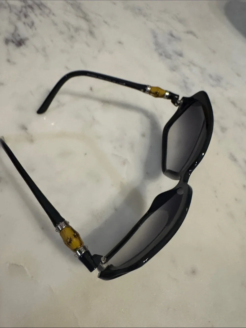 Gucci Black Oversized Square Women's Sunglasses